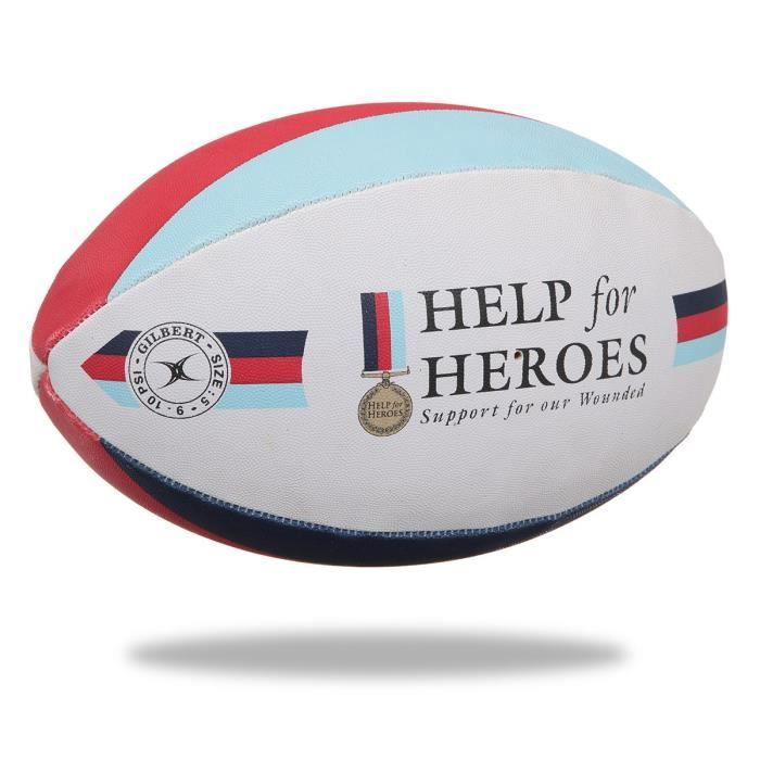 GILBERT Ballon de rugby SUPPORTER - Help the Heroes - Taille 5