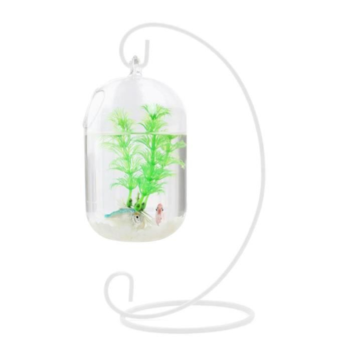 Suspendu 15 cm clair Transparent Aquarium réservoir fleur Vase poisson bol succulentes bouteille suspendue pour la maison