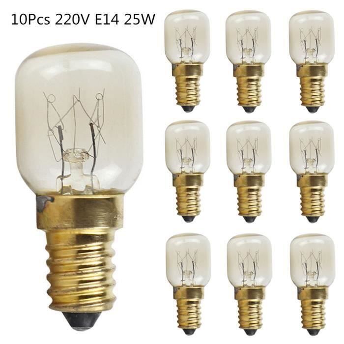 10pcs 15w-25w e14 220v ampoule micro-ondes-four résistante aux températures élevées de 300 degrés Or 25W wow5155