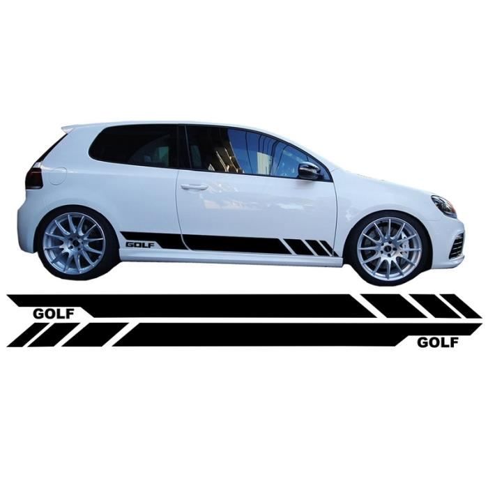 Stickers latéraux en vinyle noir pour VW Volkswagen Golf 5 6 7 V VI VII 03+