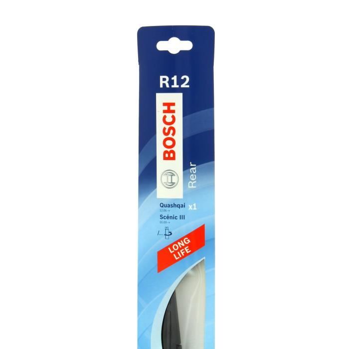 Bosch 1 Balai AR Scenic3 N°R12, Noir, 75 mm, 580 mm, 30 mm, 130 g, Boîte avec crochet