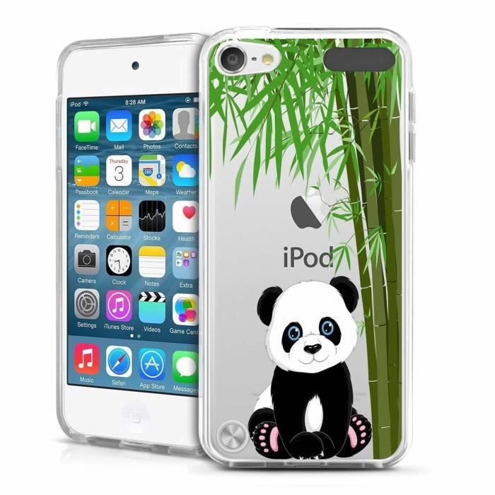 Coque Pour Apple iPod Touch 5 - 6 Panda géant Design Souple Transparent TPU Silicone