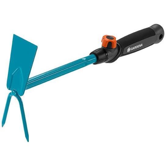 GARDENA Serfouette à fleurs Combisystem®– 5cm – Acier inoxydable – Outil adapté pour tout travaux de sol – Garantie 25ans