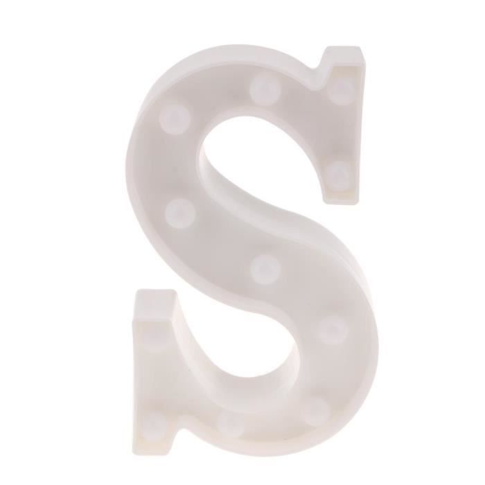 Les Grandes Lettres Murales ALPHABET LED Illuminent Le Décor En Plastique De Noël A-Z S segolike
