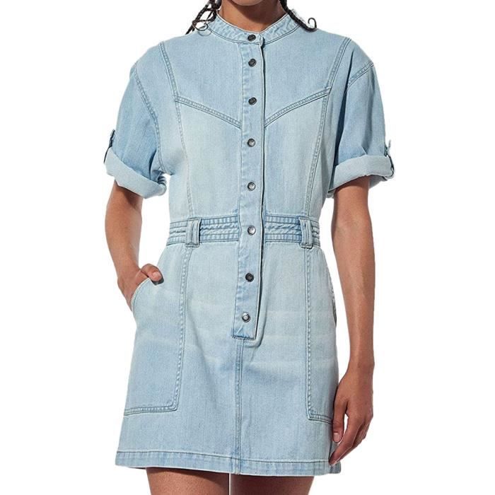 Robe en Jeans Bleu Femme Kaporal Vivid