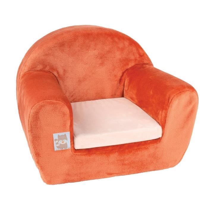 NATTOU Sofa - 100% polyester - Orange - Jim & Bob - A partir de 12 mois