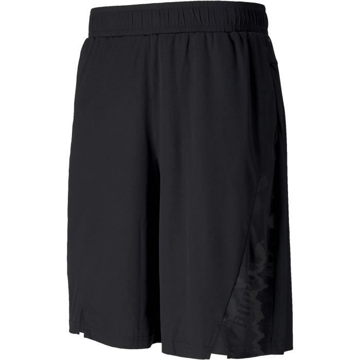 PUMA - Short de sport Session knit - technologie DRYCELL - noir - homme