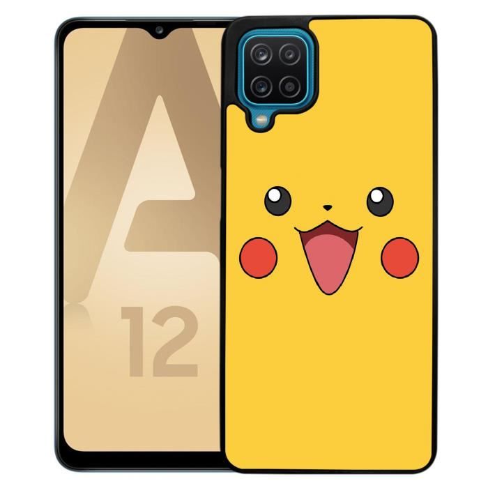 Coque souple pour Samsung Galaxy A12 5G - Pokemon Pikachu. Accessoire téléphone