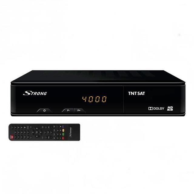 STRONG SRT 7404 DÉCODEUR TNTSAT RÉCEPTEUR SATELLITE (VENDU SANS CARTE TNTSAT, SUR ASTRA 19.2°)