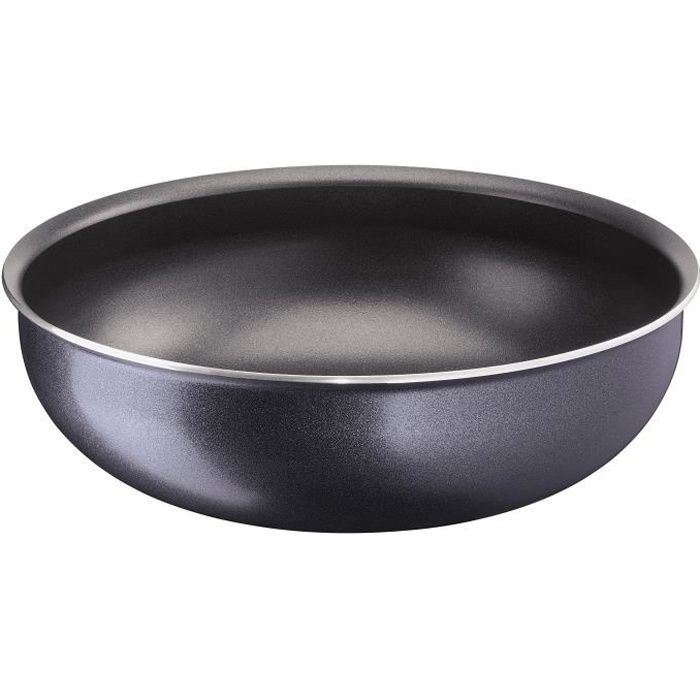 Tefal Tefal-L2317702-Ingenio Elegance Wok 26 cm Gris Pailleté Tous Feux sauf Induction