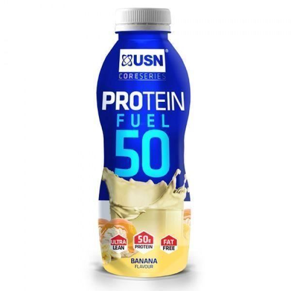 Lot de 6 boissons Banane 500mL USN Trust Protein Fuel 50 - bleu - TU