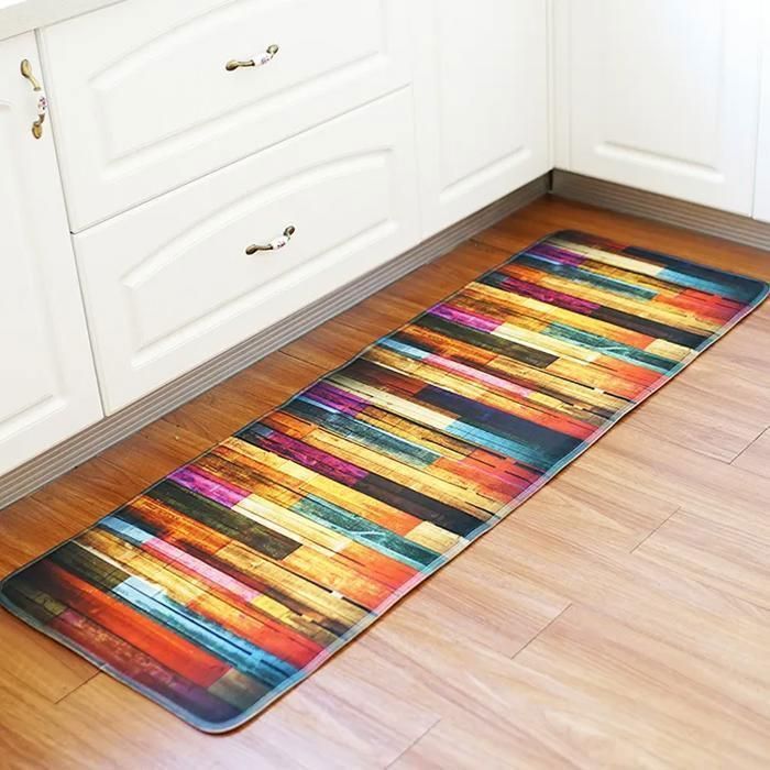 Tapis de Couloir Polyester Tapis de Cuisine Lavable antiderapant Tapis Cuisine Tapis Chambre 55×160cm.