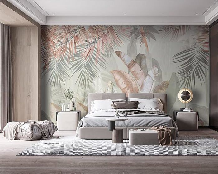 Papier Peint Panoramique 350x256cm 3D Effet style Jungle Tropical ...