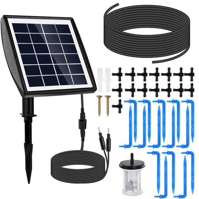 Kit Arrosage Automatique Solaire Onherm – 50 Plantes, Minuterie, Autonome Pour Jardin & Balcon