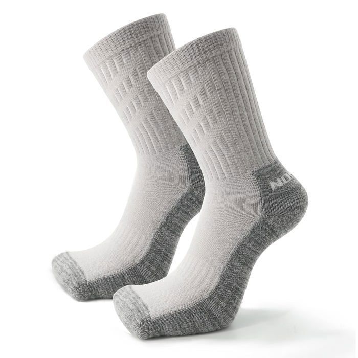 NORDSOX crew chaussettes de randonnée haute performance en laine mérinos trekking chaussettes ultra douces (35-38 - 1 paire)
