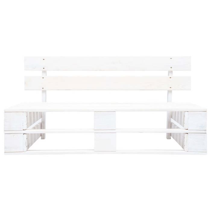 CLOUD Banc dextérieur banquette Banc palette de jardin - élégant Design - bois gris blanc CHYNEW8739518