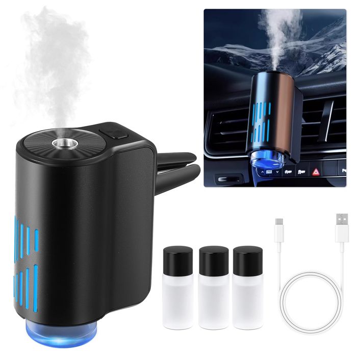 Désodorisant électrique Voiture Et Maison – 5 Niveaux Réglables | Marche/arrêt Automatique Parfum Orange