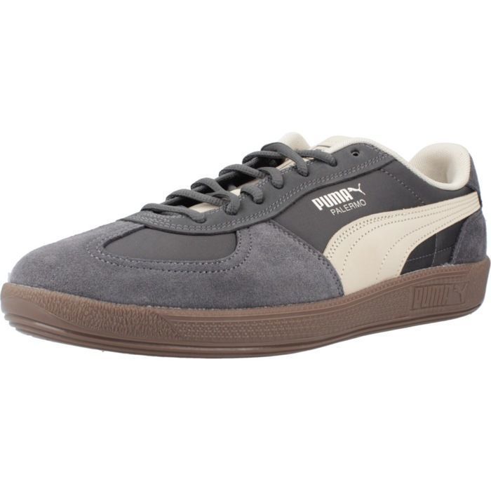 Puma Chaussure Puma Yellow Modèle Palermo Pop - Coleur Gris