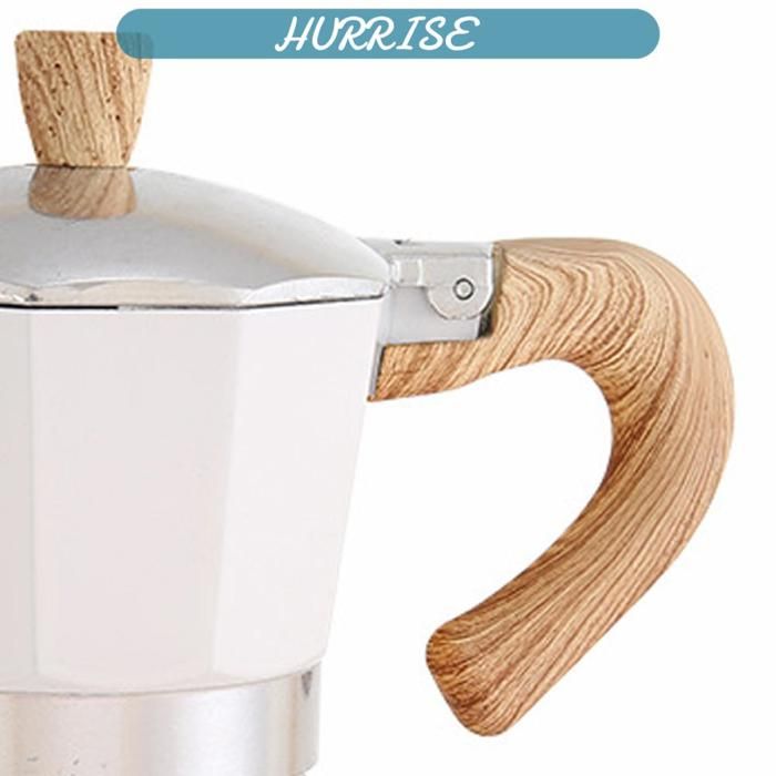 Sonew Cafetière en aluminium Aluminum Coffee Pot With Wood Grain