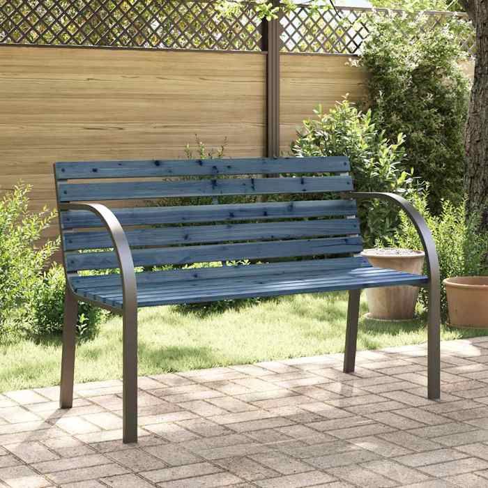 Gris Magnifique Banc de jardin - 2 PLACES - pour enfants 81cm bois de pin chinois gris 81x38x56cm - Banc Park CL1267896