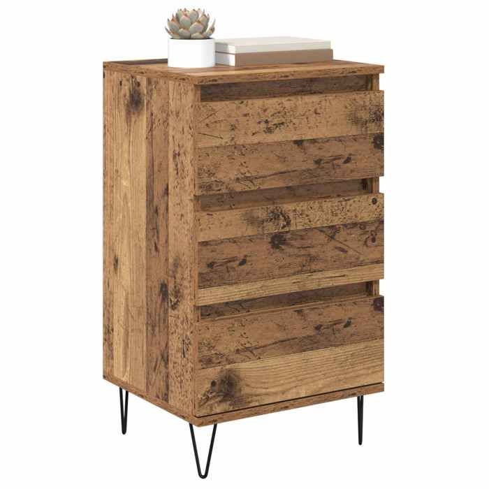 Buffet bahut - vidaXL - bois dingénierie - bois ancien - style rustique - 40 x 35 x 70 cm 65yic11v