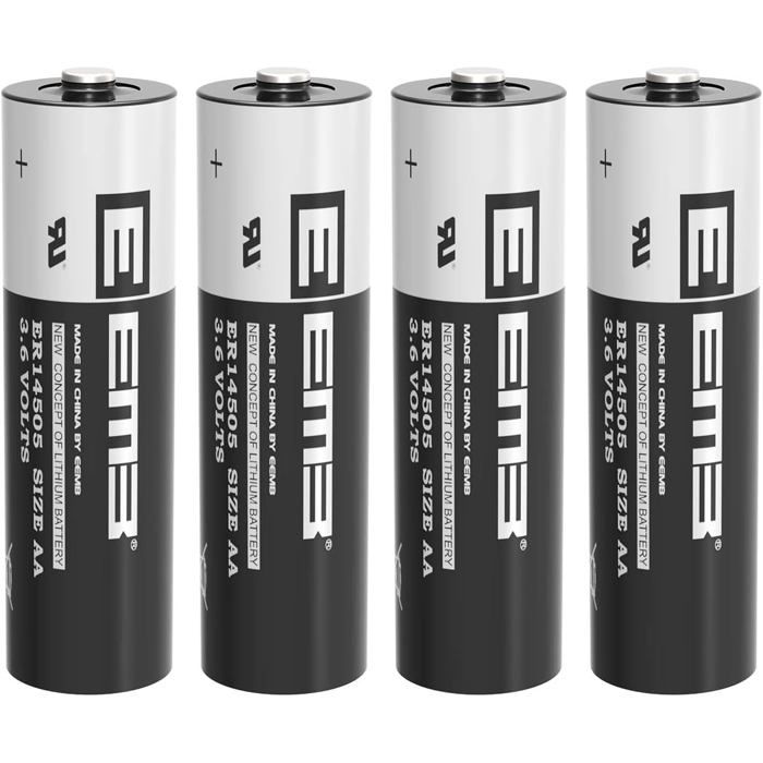 ER14505 Piles LS14500 AA Lithium 3 6V 2700mAh ER14500 Batterie Lot de 4