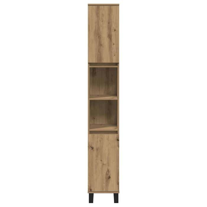 Armoire de salle de bain chêne artisanal 30x30x190 cm_2 ans garantie_69741