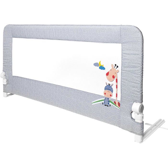 Barrière de Sécurité Enfant Lit Haute 70 cm Rabattable 150 cm Filet respirant cadre aluminium se fixe sous le matelas.18 mois-5 ans