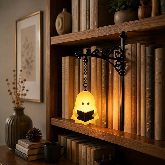 Lanterne de bibliothèque décorative pour bibliothèque coulissante entre les livres décoration d& 39 étagère lecteur Gho VEILLEUSE