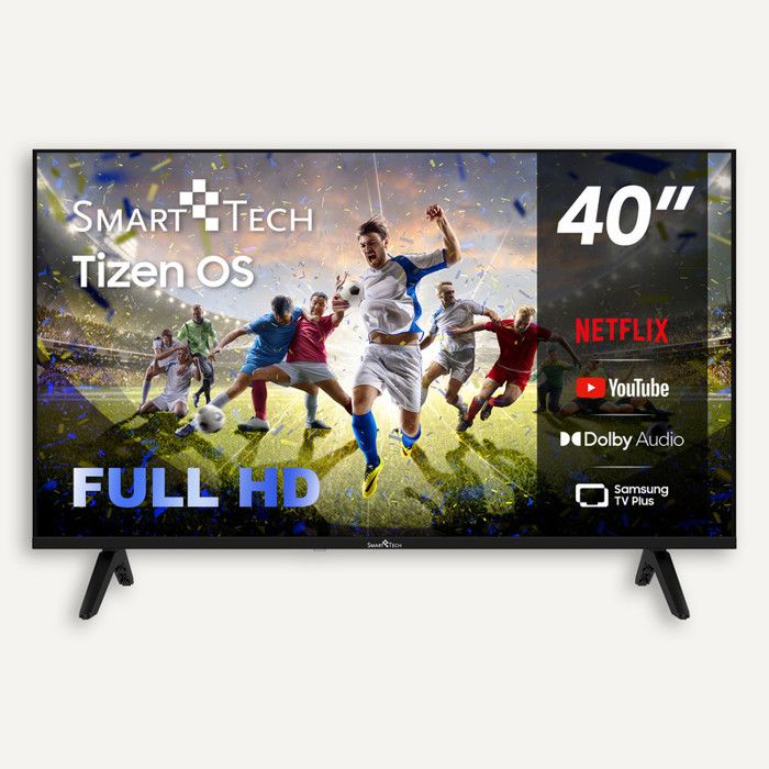 Smart Tech 40FZ01K – TV Smart 40 (101 cm) Full HD 1080p Tizen HDR10 Wi Fi Bluetooth 3 HDMI 2 USB Triple Tuner