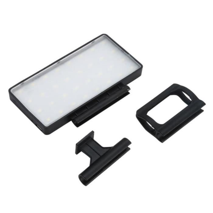 Lampe LED Mini Clip Rechargeable Pour Smartphone - Lumière Parfaite Pour Selfies, Vlogs, Visio Et Vidéo - Compatible IPhone, Android, IPad