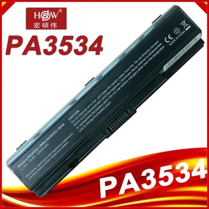 Batterie Pour TOSHIBA PA3534U-1BRS PA3534U1BRS PA3533U PA3534U 10.8V