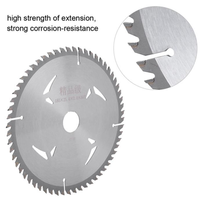 Lame Scie Circulaire 190x16mm - 40 Dents TCT - Pour Bois - Réduction Bruit Laser - 7600 Tr/min Max