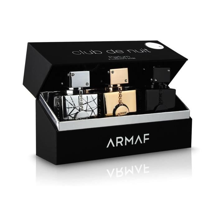 Set de Parfums - ARMAF - CLUB DE NUIT BLACK - 3 Flacons - 30ml chacun - Eau de Parfum