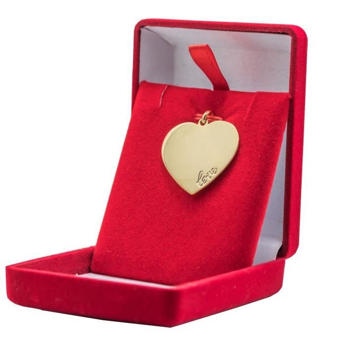 Pendentif Grande Carte De L' Italie En Plaqué Or + Chaîne 3cm Uygun