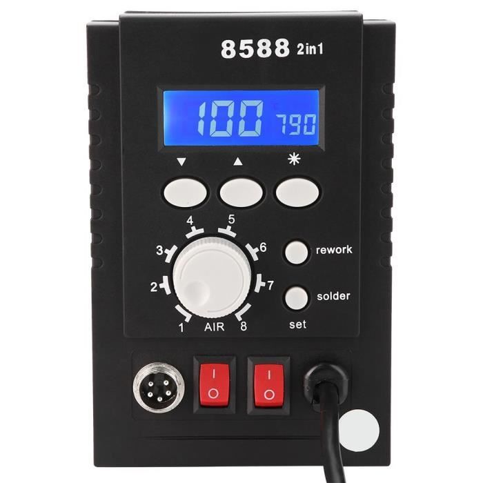Station De Soudage YIHUA 992DA+ 4 En 1 : Fer à Souder Et Pistolet à Air Chaud (110V, ESD-safe)
