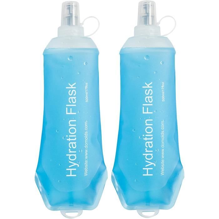 Lot De 2 Bouteilles D'Eau Pliables 5L Sans BPA - Bidons Camping Avec Poignée Et Robinet Pour Pique-Nique Et Festivals