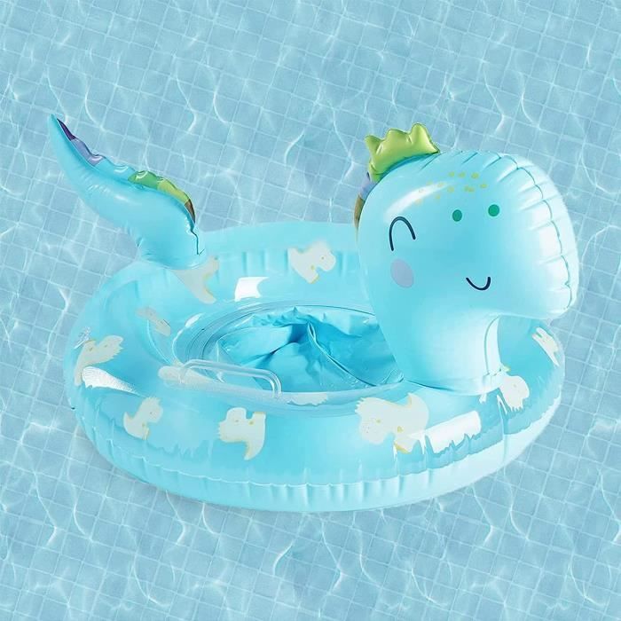 Bouée Bébé Avec Auvent UPF50+ | Anneau De Natation Bébé 13-40 Lb - Flotteur Piscine Bébé Anti-Retourné Avec Pare-Soleil Et Boucle Sécurité