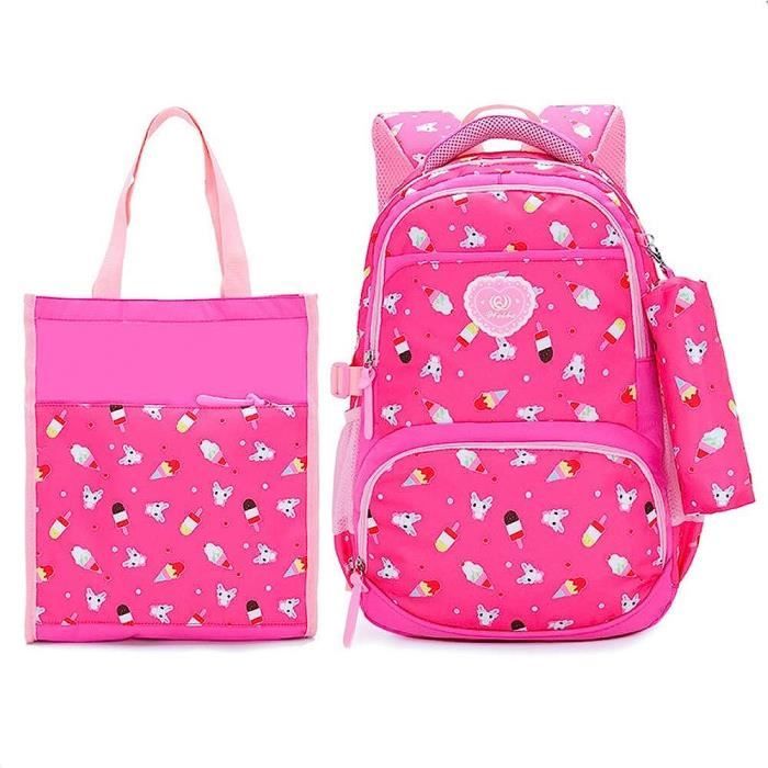3 Pièces Ensemble Sacs À Dos D'École Pour Enfants Mignon Dessin Animé