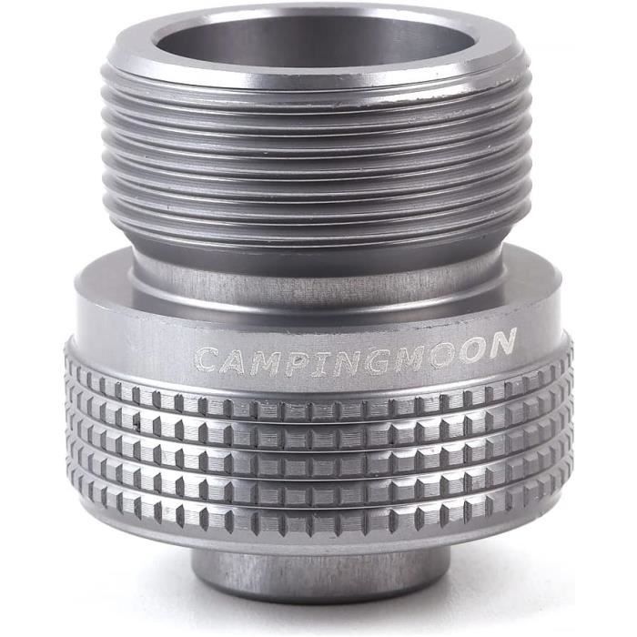 Campingmoon Réchaud à Gaz Propane Adaptateur De Grille D'entrée : EN417 Lindal Valve Canister, Sortie : CGA 600 Connexion BKZ20