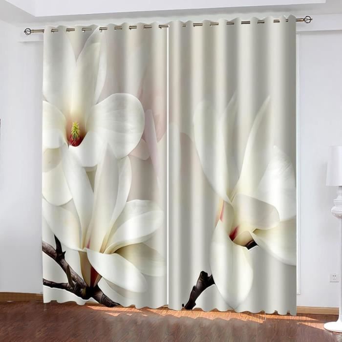 Lot De 2 Rideaux Occultants À Isolation Thermique Avec U0152illets Pour