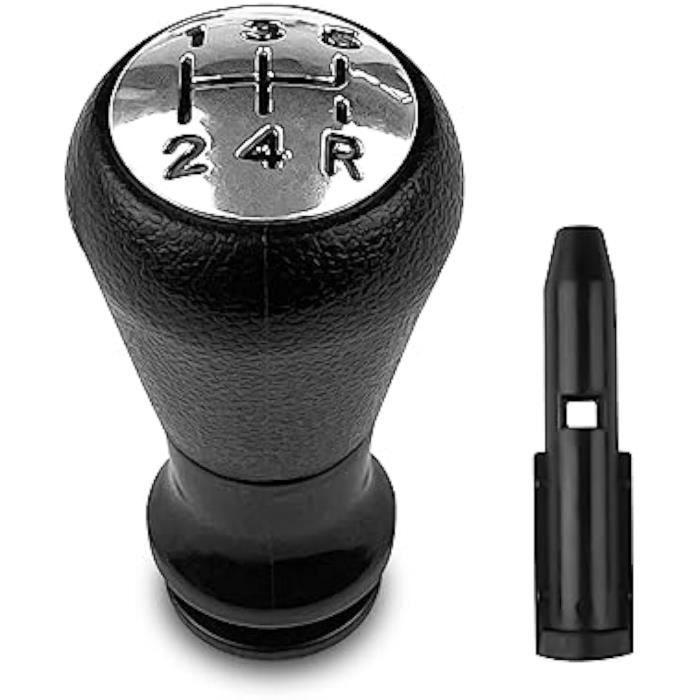 Pommeau De Levier De Vitesse 5 Vitesses - Noir - Compatible Peugeot 106, 206, 307, Citroën C2, C3...