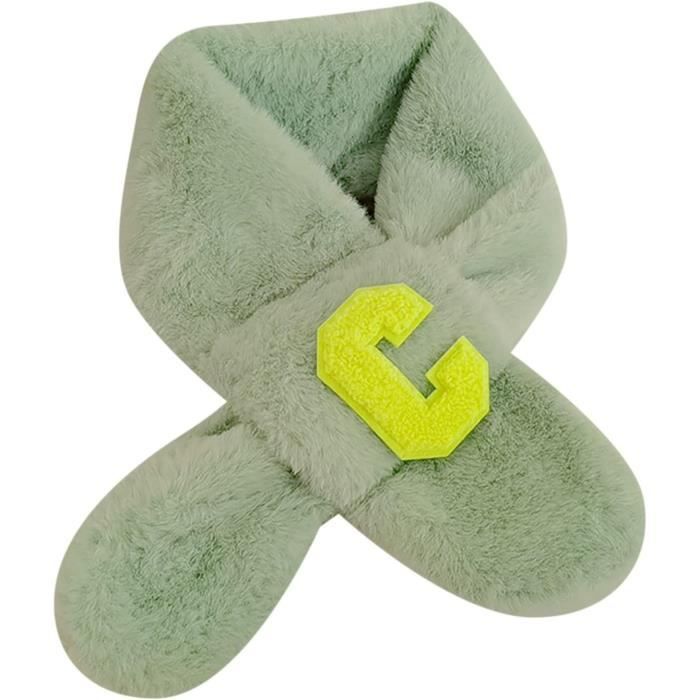 Écharpe En Peluche Pour Enfants Hiver Épaississant Chaud Imitation Lapin 1 À 10 Ans Garçon Fille