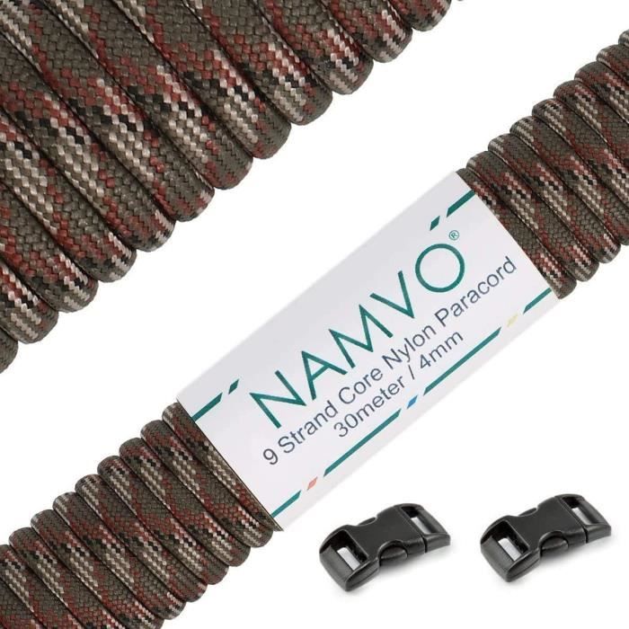 Paracord USA Type III 7 Brins 550 - Corde Parachute 100 Pieds (30m) - Kit TJPARACORD - Neuf