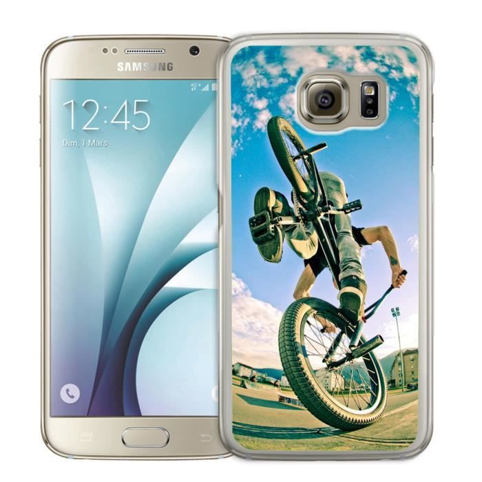 Coque Samsung Galaxy S7 Edge BMX - Vélo -Bike Figu