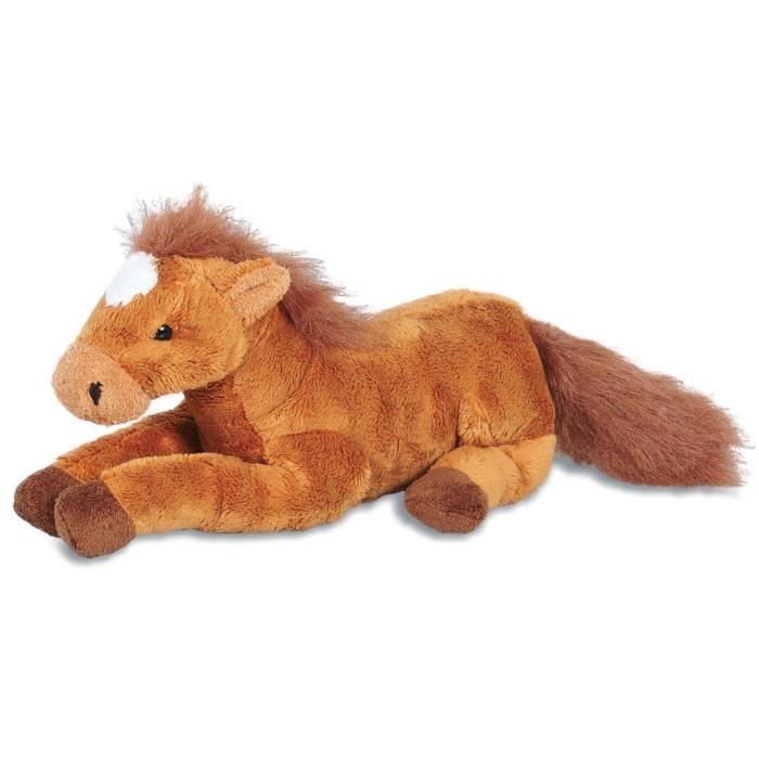 Peluche cheval marron Clearance