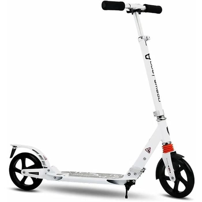 Trottinette Urbaine Pliable XXL – Grandes Roues 20 Cm, Suspensions Avant & Arrière, 3 Hauteurs Réglables, Sangle De Transport Incluse