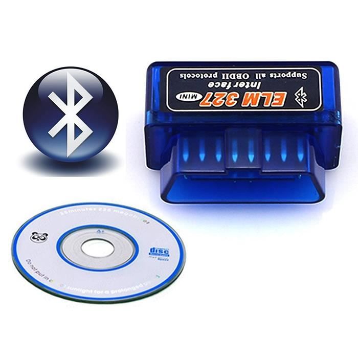 Scanner OBD2 Bluetooth Mini V1.5 - Diagnostic Voiture Android - Lecture Codes Erreur Et Capteurs