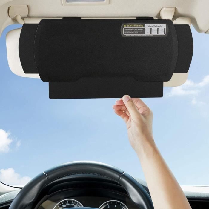 Extension de pare-soleil de voiture,Réglable Protection Solaire，système anti-éblouissement pour siège conducteur ou passager avant