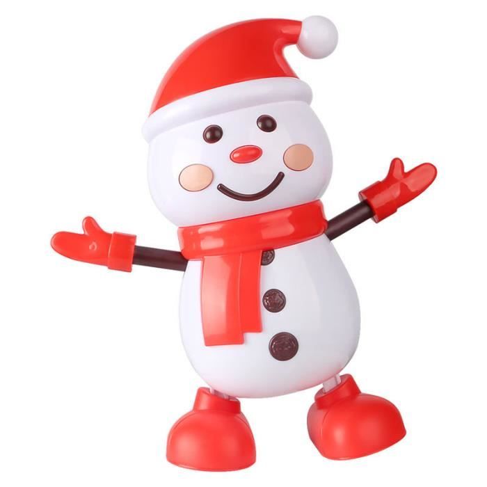 Jouet musical - Bonhomme de neige dansant - Lumières - Musique - Cadeaux de Noël